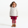Sweat molleton imprimé blanc bébé fille