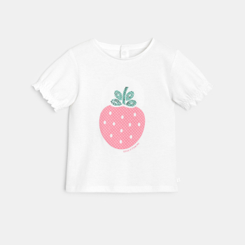 T-shirt sequins blanc bébé...