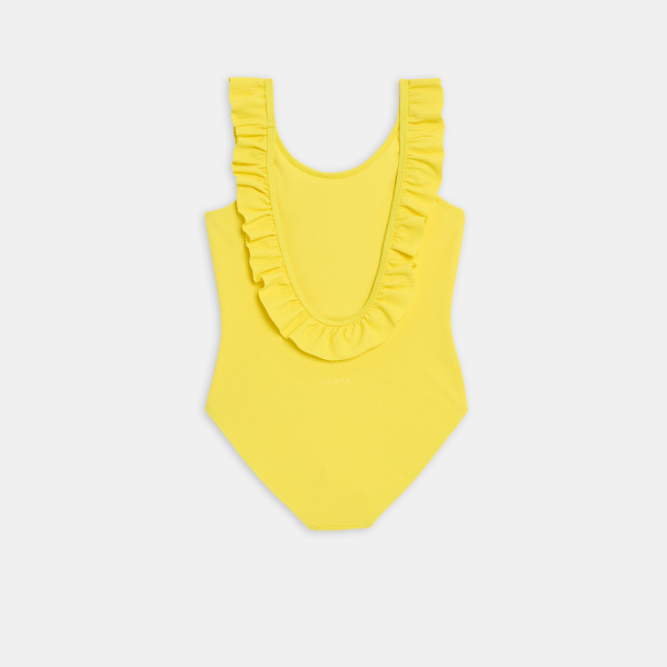 Maillot de bain 1 pièce jaune Fille