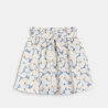 Jupe évasée imprimée bleu Fille