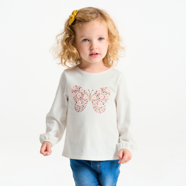 T-shirt impression nature rose bébé fille