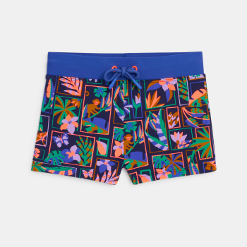 Short de bain imprimé multicolore Garçon