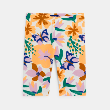 Cycliste imprimé multicolore Fille