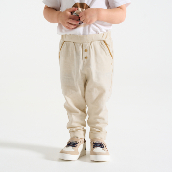 Pantalon jersey léger beige bébé garçon