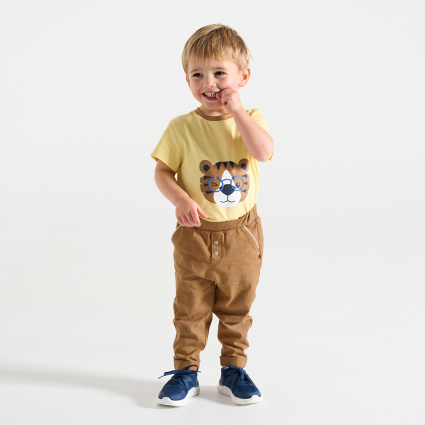 Pantalon jersey léger marron bébé garçon