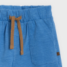 Short en maille légère bleu bébé garçon