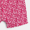 Combi courte fleurie rose bébé fille