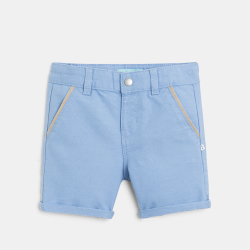 Short chic esprit lin bleu...