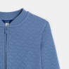 Gilet matelassé cœur bleu Fille