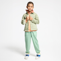 Veste workwear en toile unie kaki Garçon