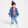 Veste en jean bleu bébé fille