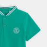 T-shirt manches courtes en jersey piqué vert Garçon
