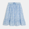 Jupe imprimée volantée bleu Fille