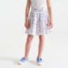 Jupe évasée imprimée bleu Fille