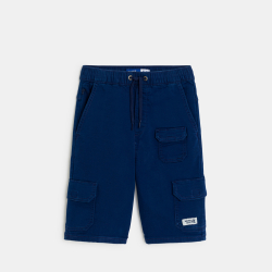 Bermuda cargo en toile bleu...