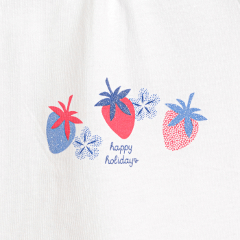 Débardeur à nœuds papillons bleu bébé fille