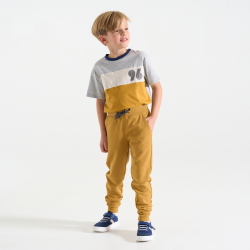 Pantalon de jogging en molleton jaune garçon