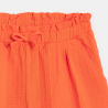 Short souple en jersey fantaisie orange Fille
