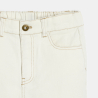 Short en toile sergé blanc Garçon