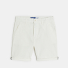 Short en toile blanc Garçon