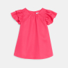 Robe manches volantées rose bébé fille