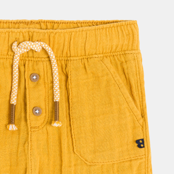 Short coton léger gaufré bébé garçon