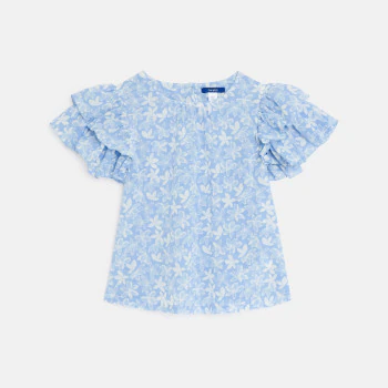 Blouse imprimée à manches...