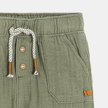 Short coton léger gaufré bébé garçon