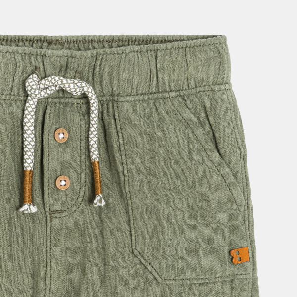 Short coton léger gaufré bébé garçon