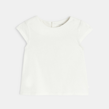 Robe fleurie et t-shirt rose bébé fille