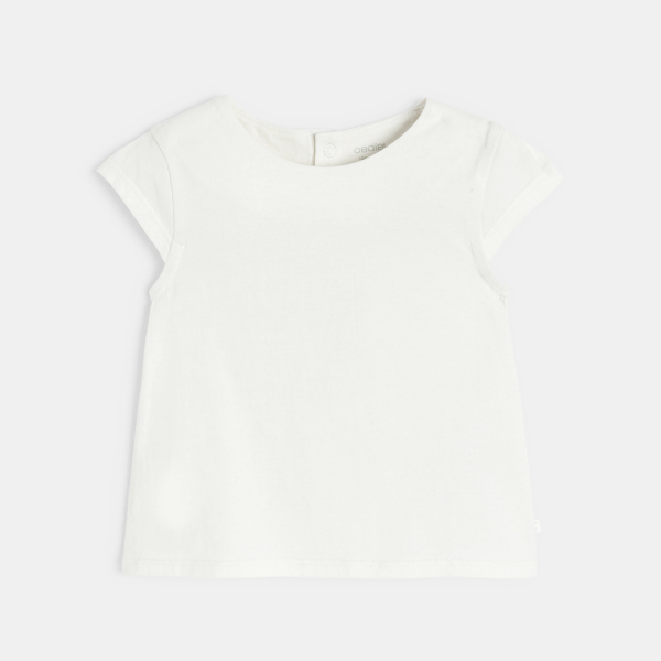 Robe fleurie et t-shirt rose bébé fille