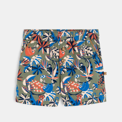 Short coton animaux vert...