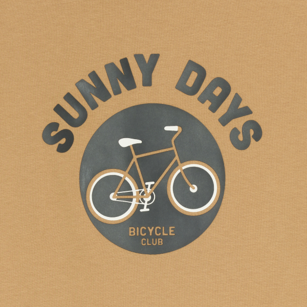 T-shirt manches courtes motif vélo marron Garçon