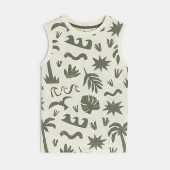 Débardeur imprimé écru Garçon