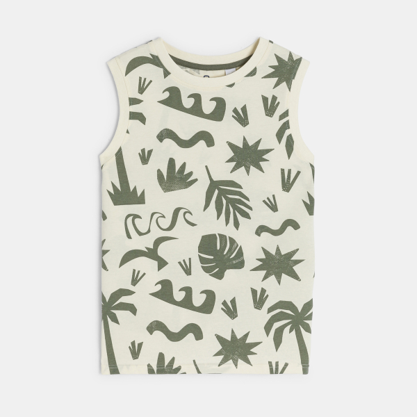 Débardeur imprimé écru Garçon