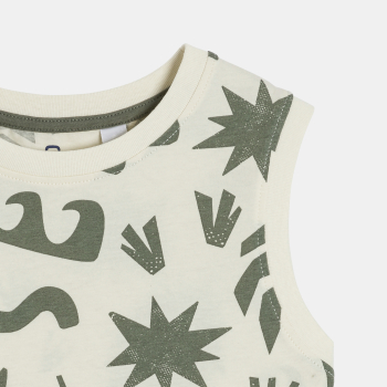 Débardeur imprimé écru Garçon
