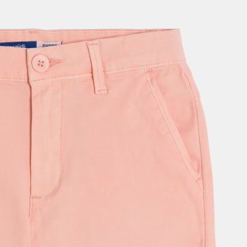 Short en toile rose Garçon