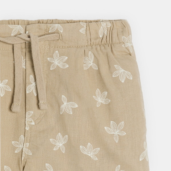 Short imprimé beige Fille
