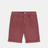 Short en toile chocolat Garçon