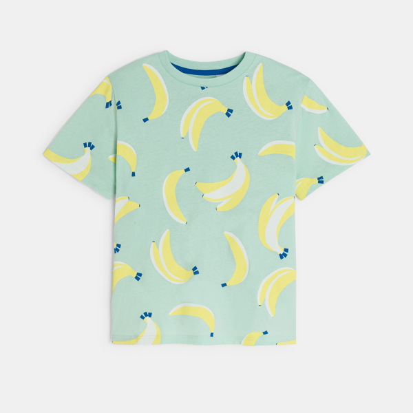 T-shirt motif banane vert Garçon
