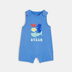 Combi courte océan bleu bébé garçon