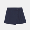 Jupe-short plissée bleu marine Fille