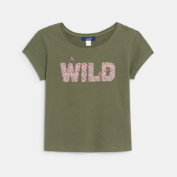 T-shirt à message pailleté...