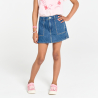 Jupe-short courte en jean bleu Fille