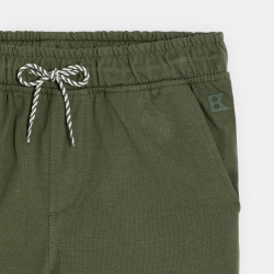 Bermuda en coton vert garçon