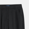 Pantalon de tailleur à pinces gris anthracite Fille