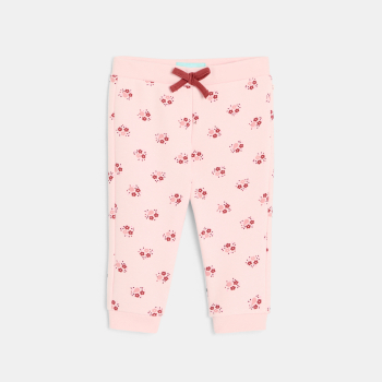 Jogging molleton rose bébé fille