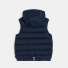 Doudoune sans manches et à capuche bleu marine 