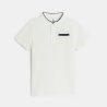 Polo manches courtes blanc Garçon