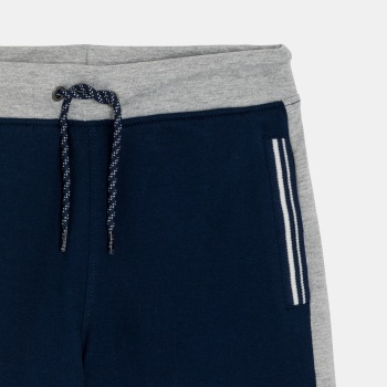 Bermuda en molleton bleu...